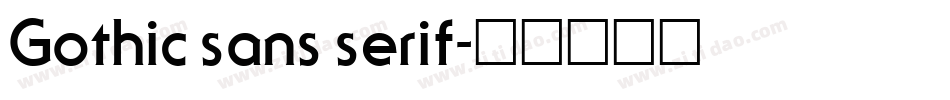 Gothic sans serif字体转换
